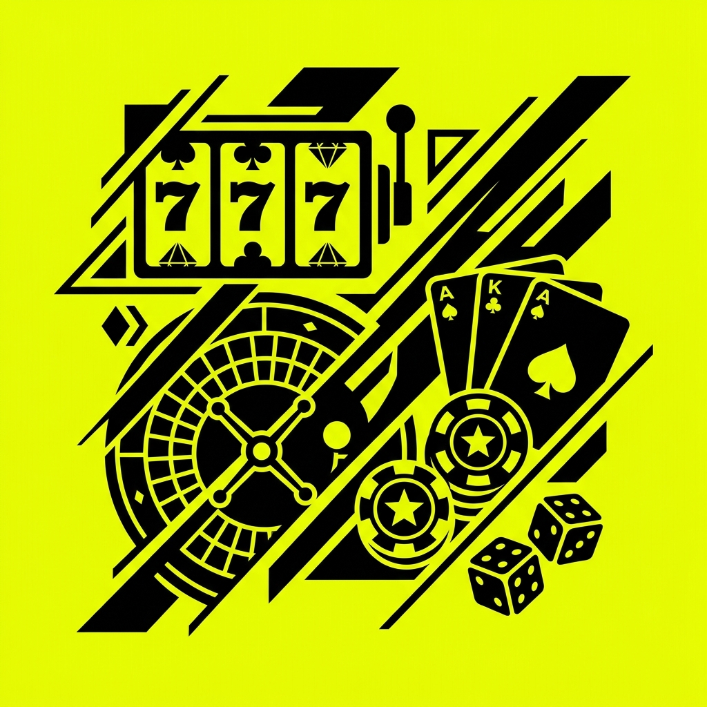 Online Casino graphic featuring slots and roulette wheels in Parimatch style