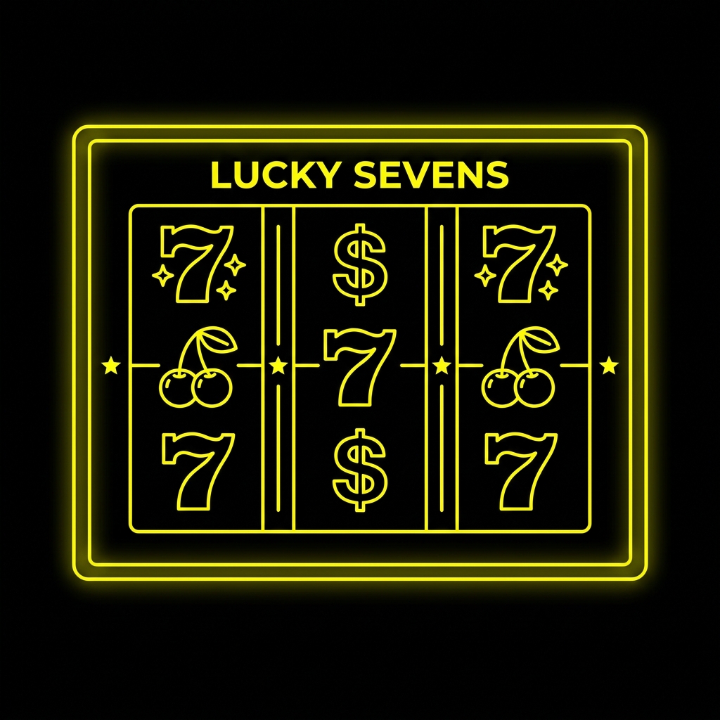 Casino slots machine screen illustration